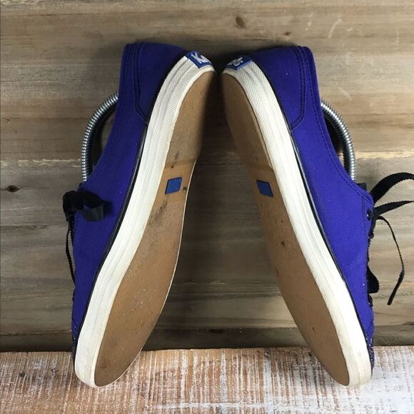 Keds Womens Rally Glitter Toe Violet Canvas SNEAKERS Shoes WF48797 - Picture 6 of 8